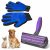 XunDa Pet Hair Cleaner, Pet Grooming Massage Gloves, Two-Way Cleaning With LED