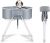 Furesh Elevated Portable Foldable Pet Dog Bath Tub and Wash Station for Bathing, Shower, and Grooming, Collapsible, Indoor and Outdoor